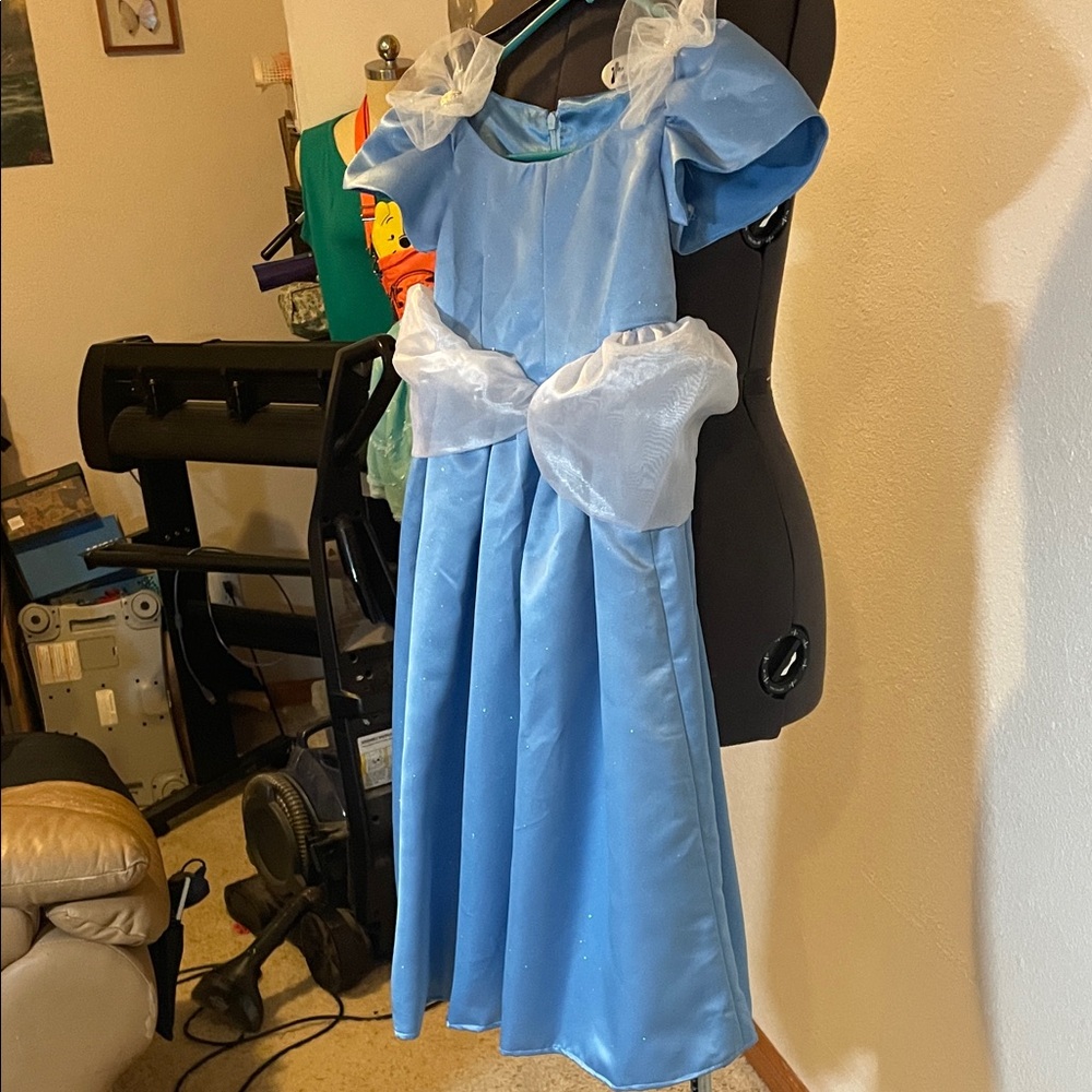 Hand Crafted Blue and White Kids Costume